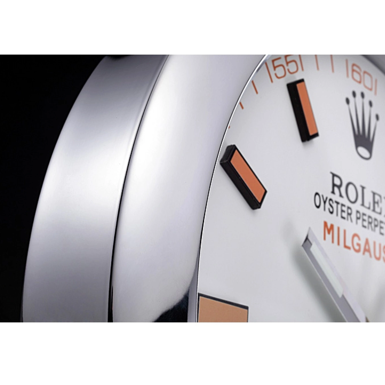 MiroTime 0812 Rolex Milgauss Wall Clock Silver 621910